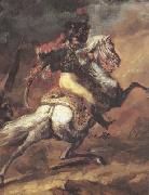 Theodore   Gericault Chasseur of the Imperial Guard,Charging (mk10) oil on canvas